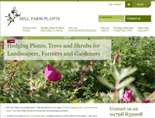 Tablet Screenshot of millfarmtrees.co.uk